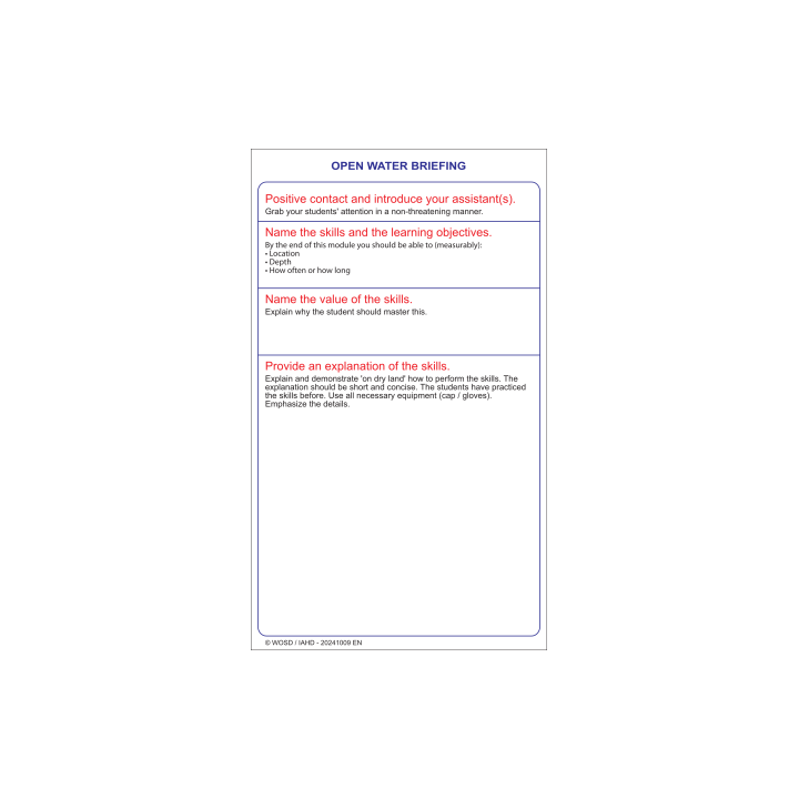 Slate set 'Briefing / debriefing'