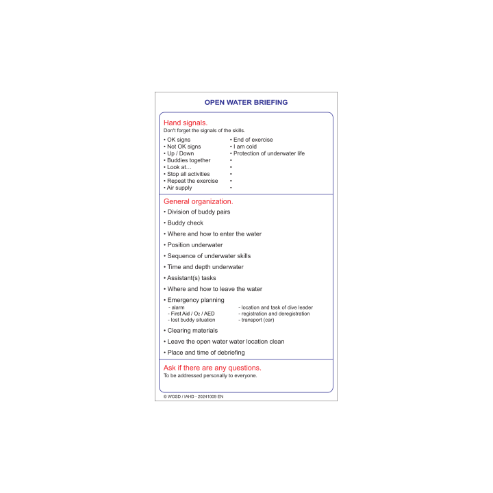 Slate set 'Briefing / debriefing'